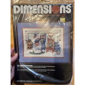 Dimensions My Favorite Room Stamped Cross Stitch Kit 3098